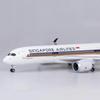 47cm Singapore Airlines A350 Simulation Civil Airliner Aircraft Model Airbus Scale 1:142 Collection Gift With Wheeled Light