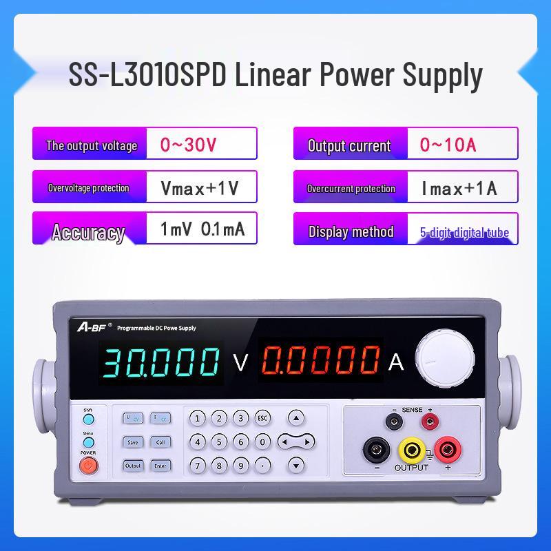 A-BF SS-L303SPD 5-Digit Programmable High-Precision DC Power Supply with Low Ripple