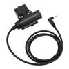Helm Headset Motorrad Einseitiger Kopfhörer mit U94 PTT für MOTOROLA T5428 6200C T80 2,5 mm