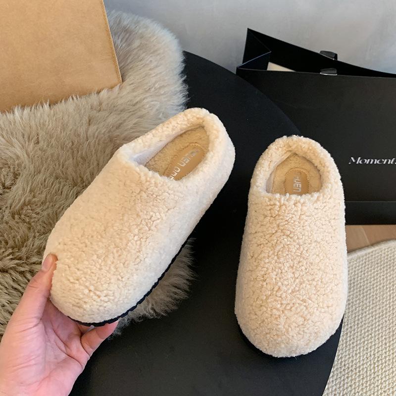 

Интернет-знаменитости, ощущение высокого класса, тапочки-баотоу, женские, 2025, осень-зима, новая одежда, повседневные, универсальные, наступающие на экскременты, мягкая подошва, обувь Мао Мао 40 абрикосовый