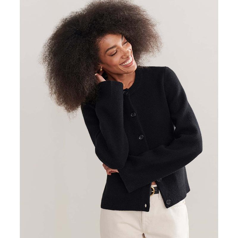 

Повседневный свободный однобортный кардиган с длинными рукавами для зимы, женское пальто, новый трикотажный кардиган с круглым вырезом, женский свитер XXL