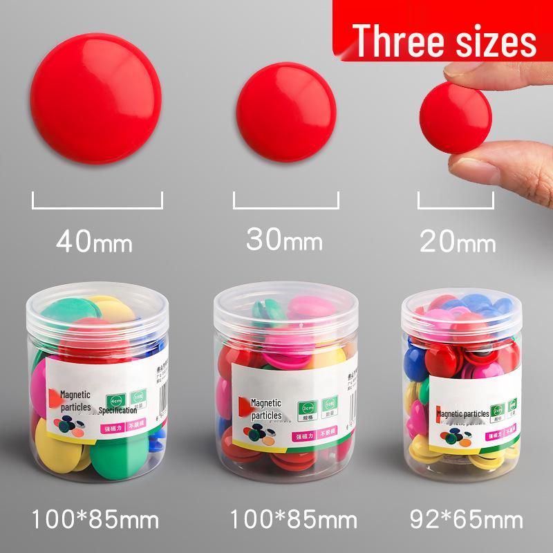 Colored Magnetic Chalkboard Stickers with Strong Magnet Buttons and Pins for Teaching
