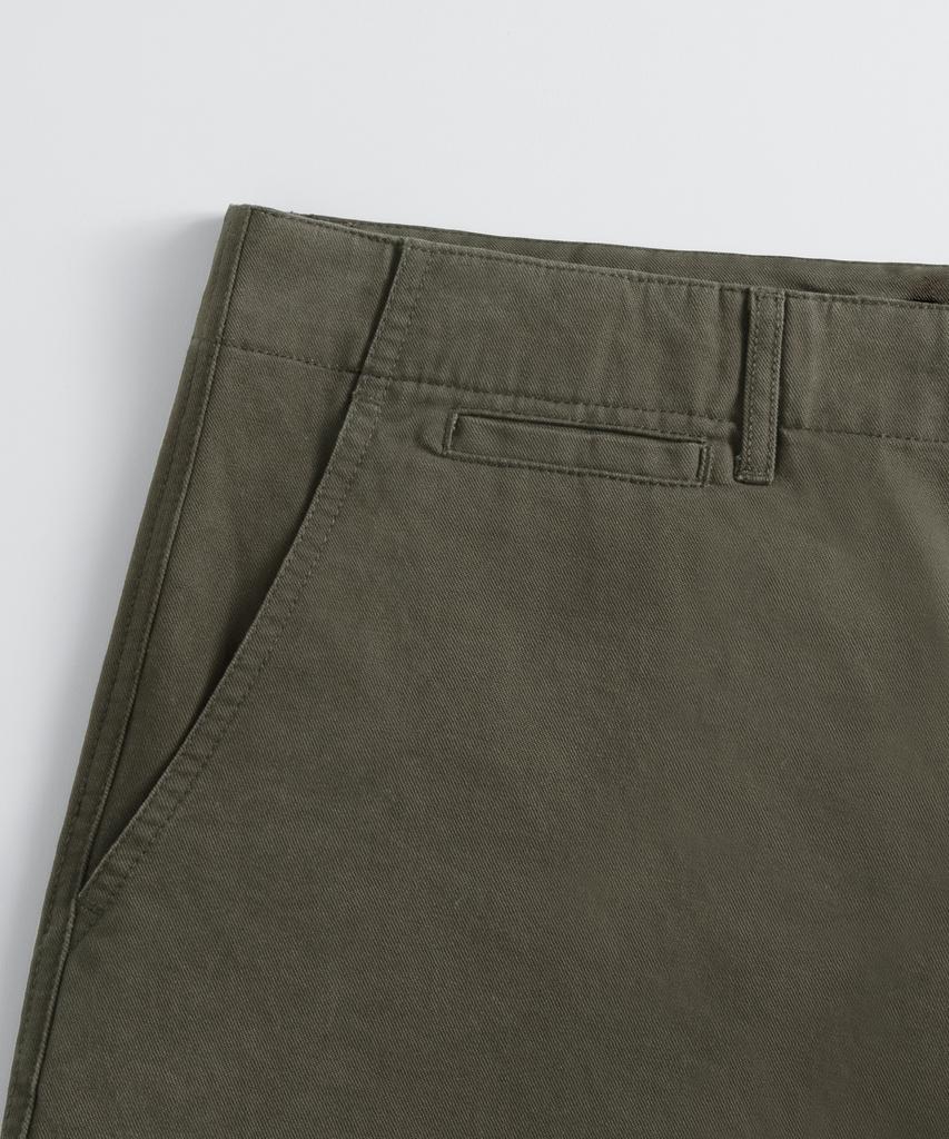 BRENSON Fine Washed Straight Chino Pants (Khaki)