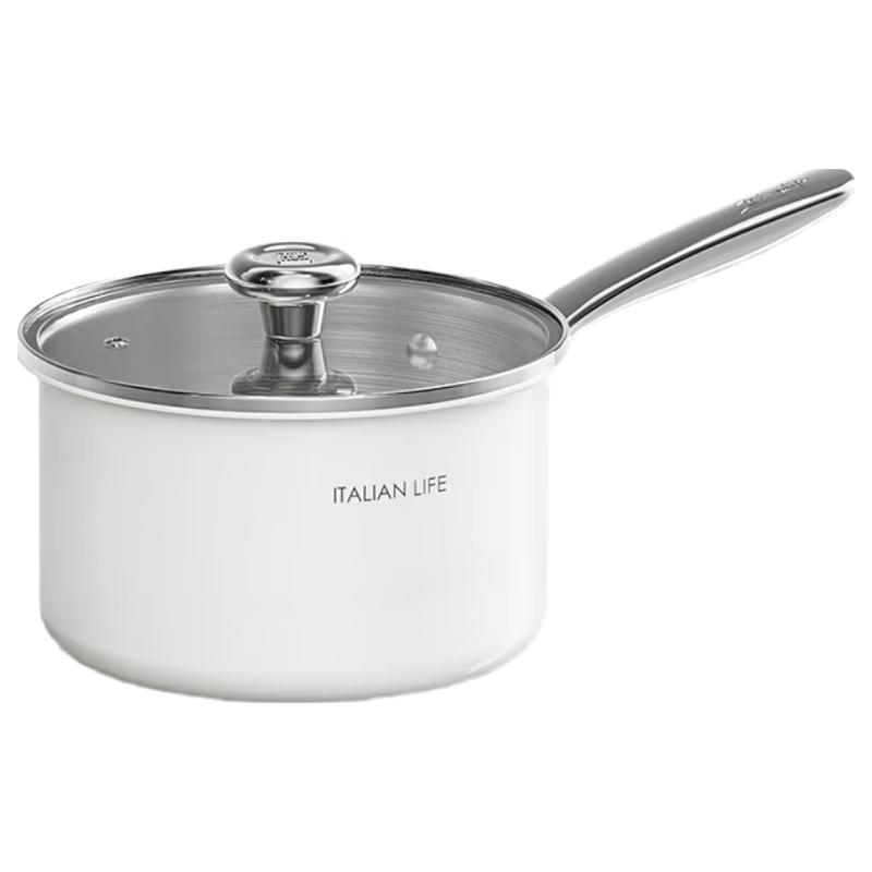 Alluflon 316L Stainless Steel Ceramic Non-Stick Saucepan