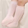 Hollow Out Baby Girls Cotton Knee High Socks Soft Breathable Infant Toddlers Summer Mid Tube Socks 0-3Years Kids Socks