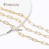 Wholesale Bulk Cable Chains For Jewelry Making,14K Gold Plated Metal High Quality Spool Chains DIY Necklace Bracelet Accessories