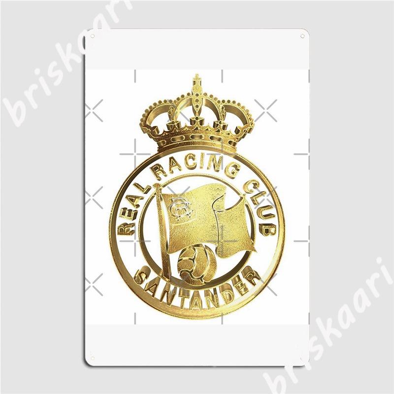 

Футбольные фанаты Расинга Сантандера Золотое издание из Испании Металлические знаки Настенная роспись Вечеринка Изготовленные на заказ таблички Жестяная вывеска Постеры 20x30cm