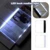 LED Book Reading Light, Transparent Flat Reading Light Student Night Light Portable Desk Lamp