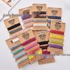 Colorful 1mm Waxed Hemp Cord for DIY, Hand-woven Crafts, 20yd Rope