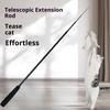 1/3/4Pcs Extended Four Section Telescopic Cat Stick 1.8M Extra Long Fishing Rod Resistant Feather Bell Cat Toy Pet Supplies