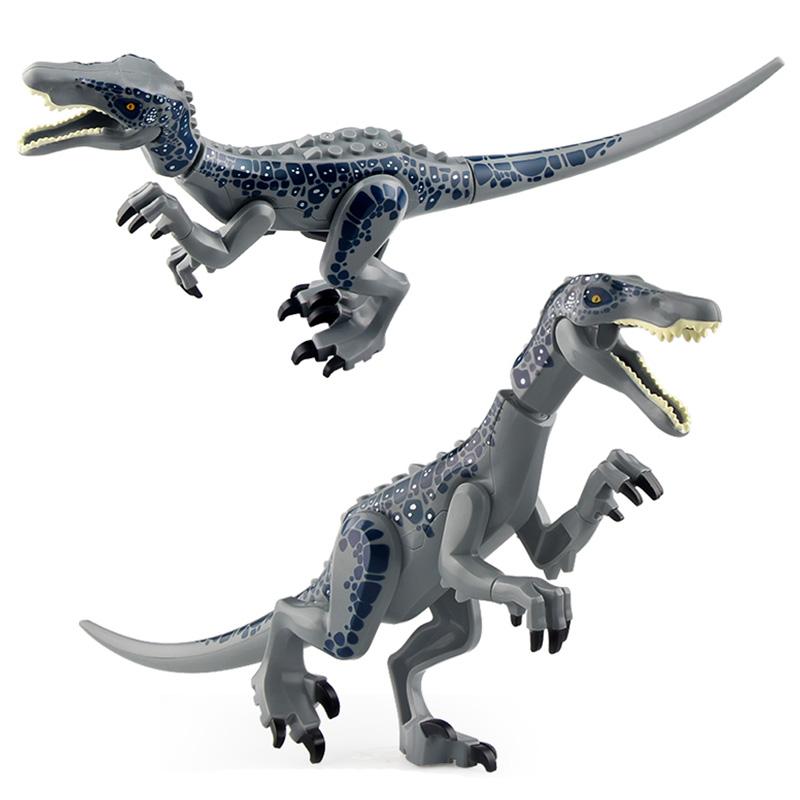 Jurassic Dino World Store Dinosaurfigurer Klosser Byggeklosser Velociraptor T-Rex Triceratops Indominus Rex Leker For Barn