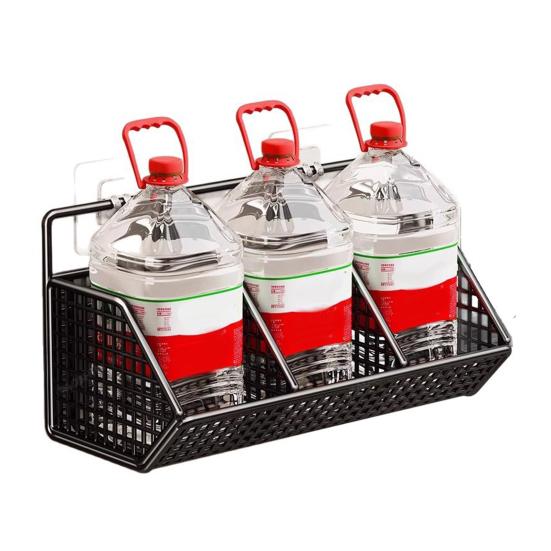 Storage Rack Wall Mounted Organizer with 360° Ventilation And Compartments Design Storage Basket for Kitchen