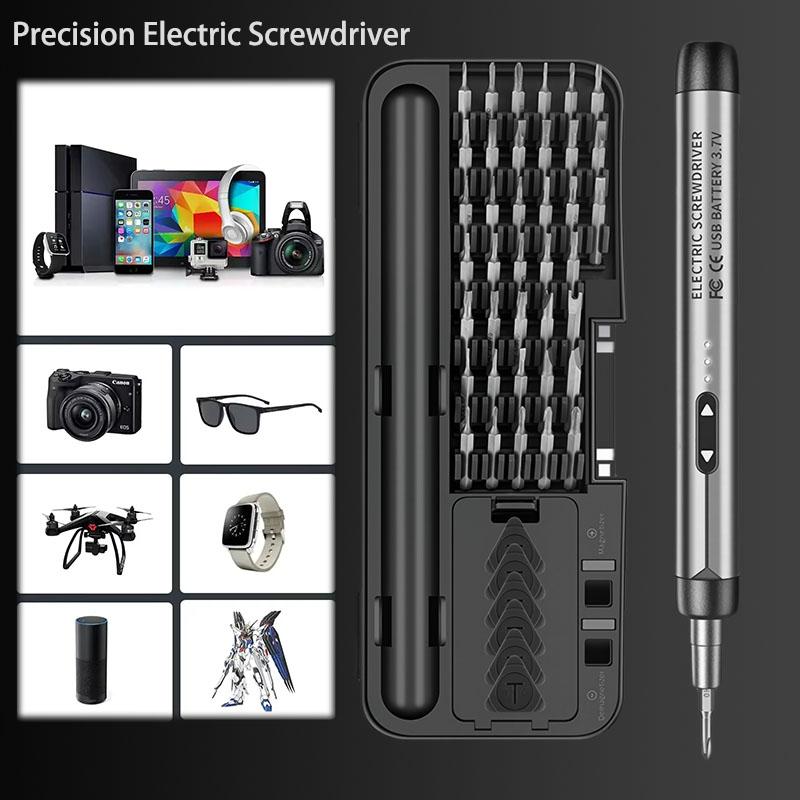 Rechargeable Electric Screwdriver High Torque Multifunction Precision Tool For Home DIY Repair Maintenance