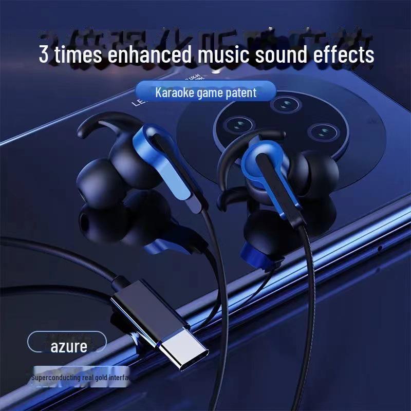 

Ігрові навушники Type-C із шумозаглушенням для Huawei – вкладиші, дротові, ідеальні для кіберспорту з позиційним аудіо. Gaming model, Type c interface синій