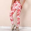 Pantaloni da yoga traspiranti ad asciugatura rapida con stampa digitale Fitness Leggings sportivi elastici stretti a vita alta da donna