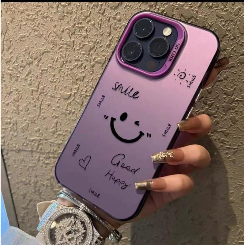 The New Fashionable Smiley Face Is Suitable for Iphone16 Mobile Phone Case Apple 15promax/14 Anti-drop 13pro12 Trend