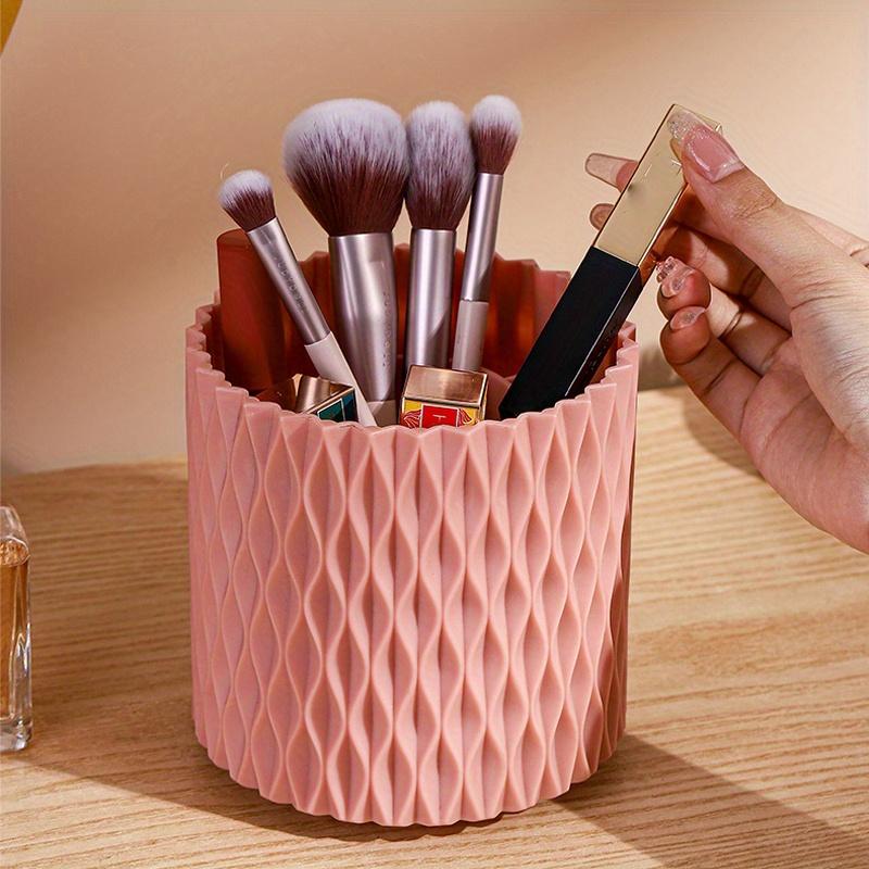 11,8 x 11,8 x 11,8 cm, 1 Stück, um 360 Grad drehbarer Make-up-Pinsel- und Stifte-Organizer mit großer Kapazität, multifunktionaler Halterbecher zur Aufbewahrung von Lippenstift und Augenbrauenstift.