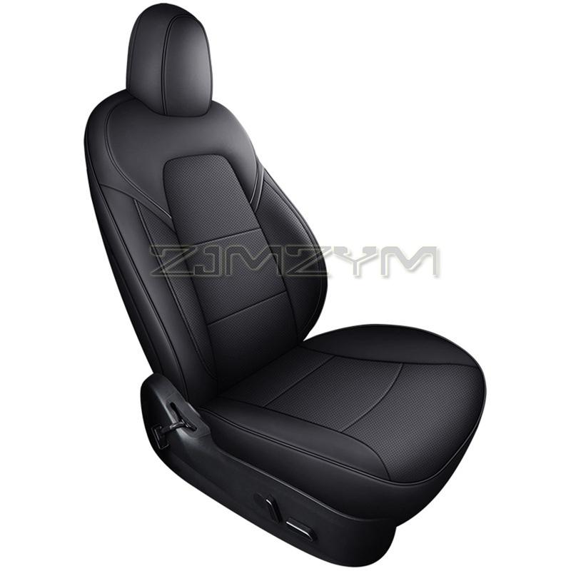 Car Seats Cover For Tesla Model 3 Y Napa Leather Full Surround Style Multicolor Car Modified Interior Accessories