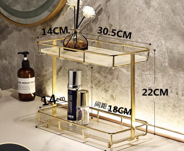Stainless Steel Frame Acrylic Marble Storage Tray Home Room jewelry Makeup Perfume Tea Cup Storage Aromatherap Plate Tray Rack