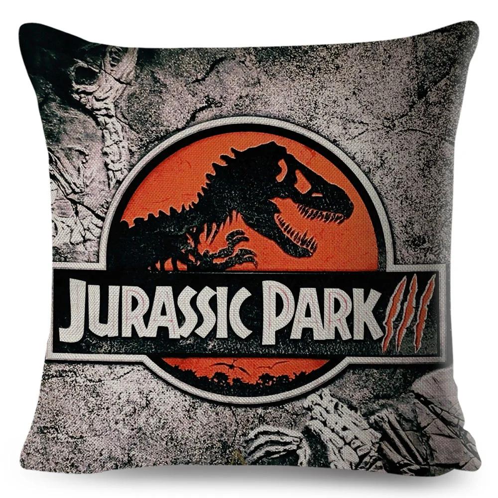 

Чехол для подушки с логотипом «Парк Юрского периода» в стиле 50 для дивана, домашнего декора детской комнаты, наволочка с принтом динозавра, наволочка из полиэстера 60x60cm
