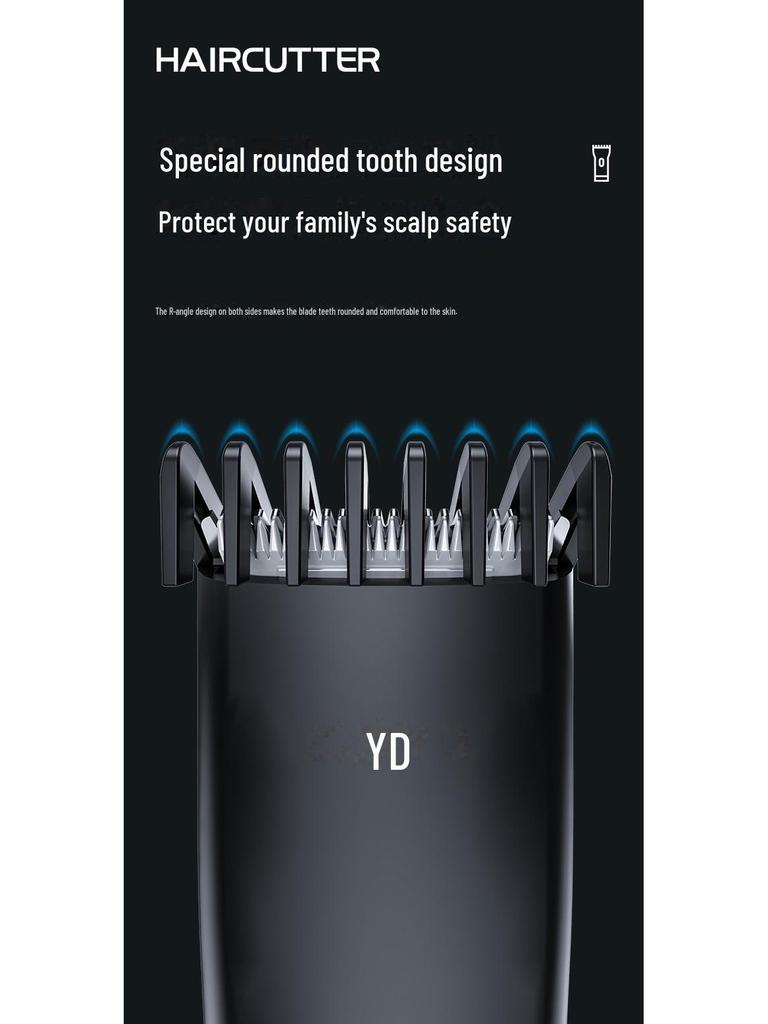 Rechargeable Silent Hair Clipper for Babies and Adults - Electric Shaver for Kids and Home Use