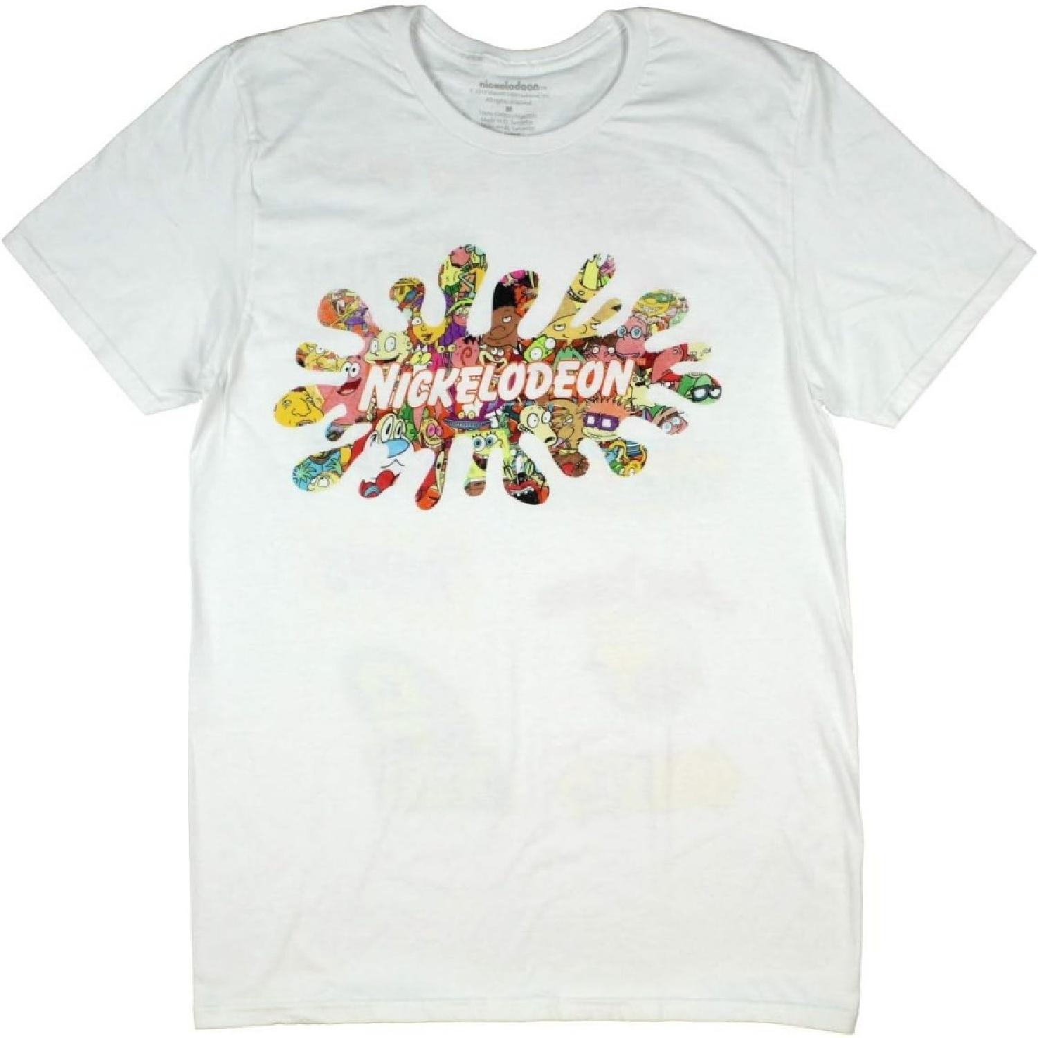Мужская классическая футболка Nickelodeon 90-х - Винтажная футболка с Rugrats и Hey Arnold S