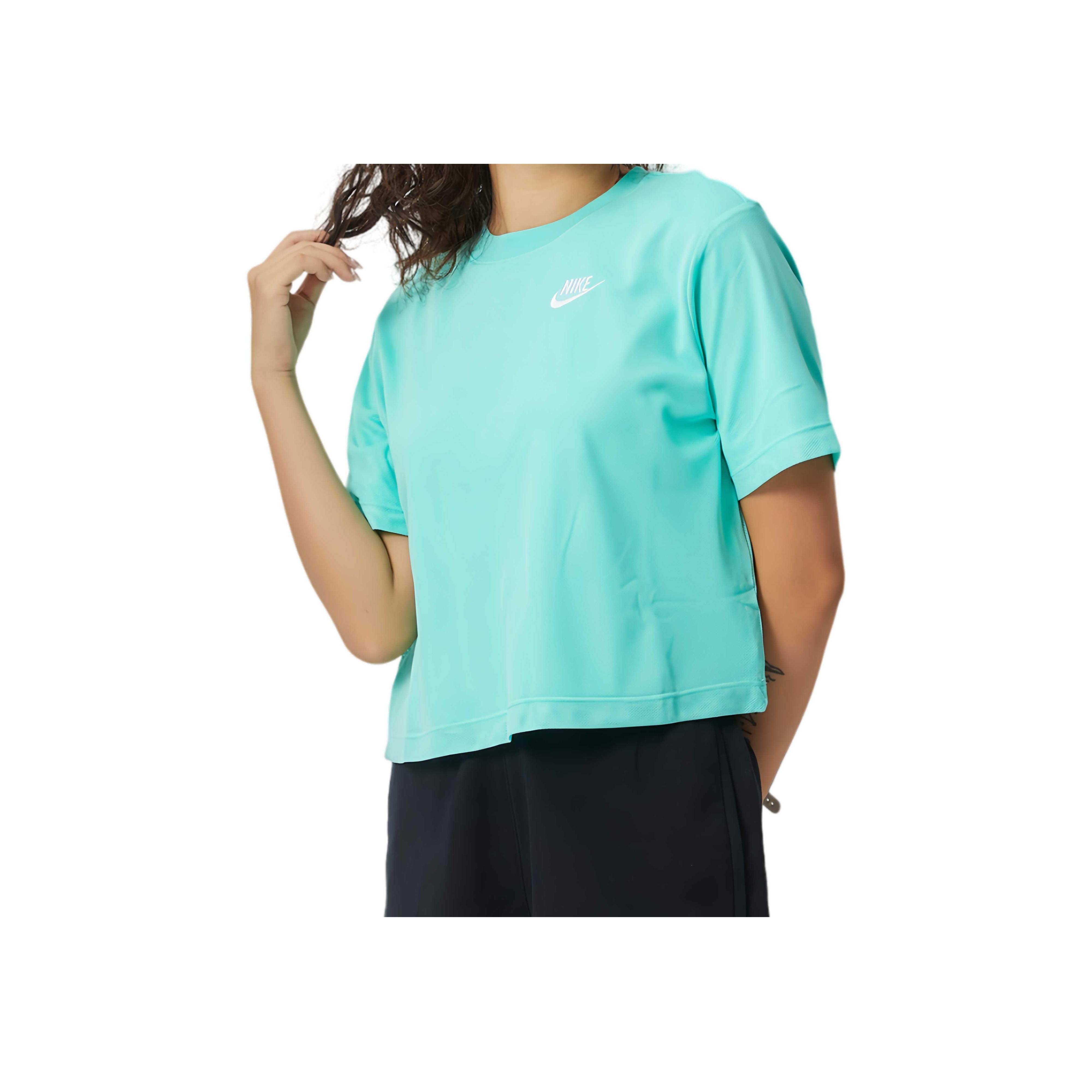 

Nike Nsw Top Dim Ssn 1 Core Moisture Wicking Casual Sports Short Sleeve Drop Shoulder T-Shirt Women tops Green FB8353-349 S
