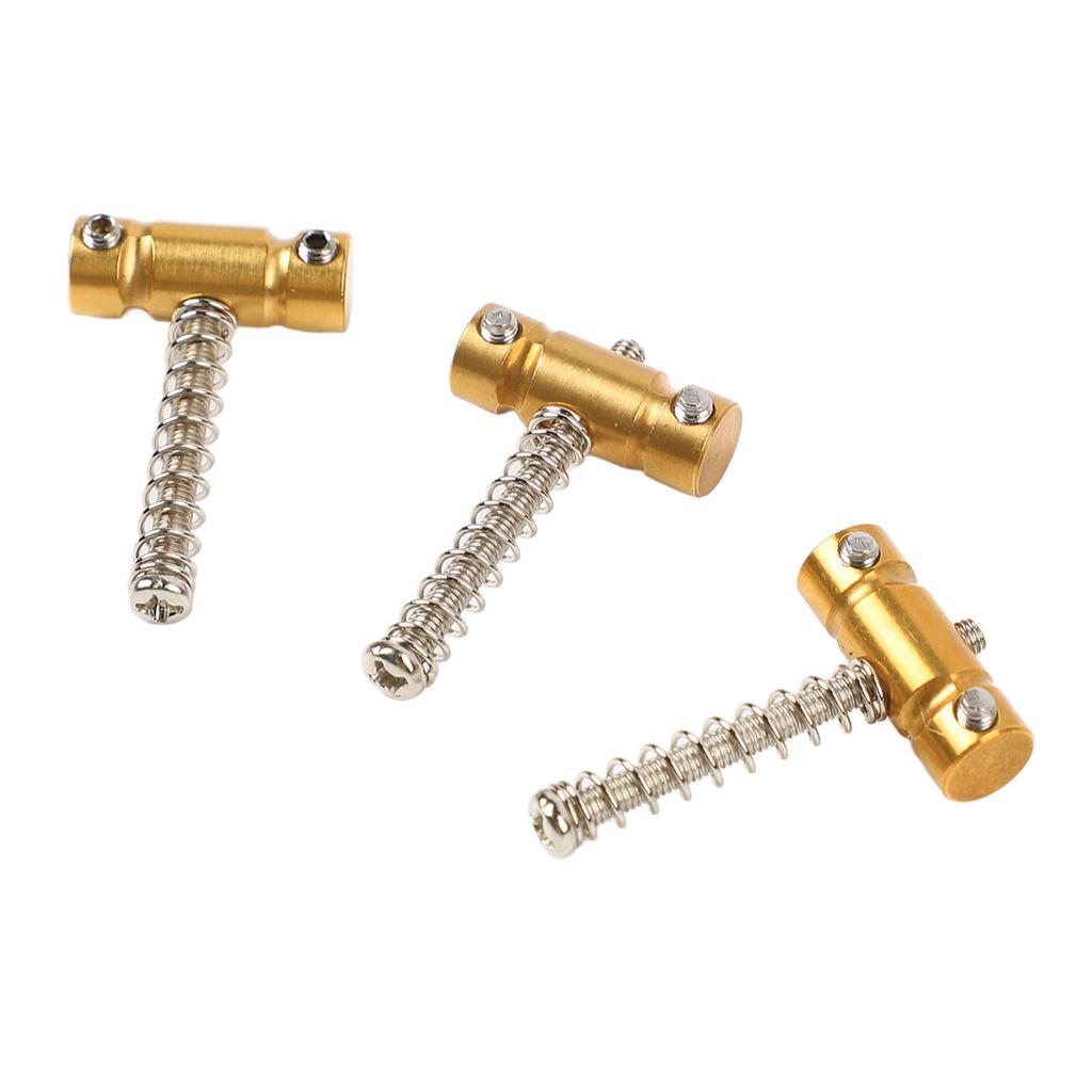 3PCS Guitar Saddles Brass Tuning String Bridge Saddle Replacement for GT Series Electric Guitar