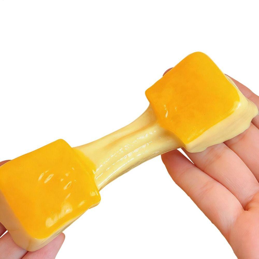 New Soft Rice Cake Stress Relief Stretchy Realistic Squeeze Fidget Slow Rebound Sticky Surface Sensory Hand Play