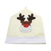 Merry Christmas Decor Cartoon Cute Elk Chair Cover Navidad Christmas Home Decoration Chair Cover Household Dustproof Chair Cover