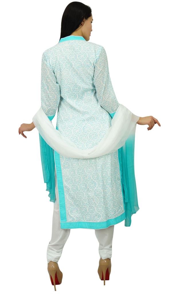 Atasi Womens Cotton Straight Kurta With Dupatta Summer Readymade Salwaar