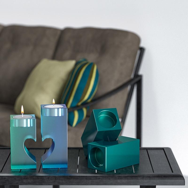 Handicraft Heart Candle Holder Epoxy Resin Casting Mould Silicone Resin Mold Home Ornament DIY Accessories Resin Mold