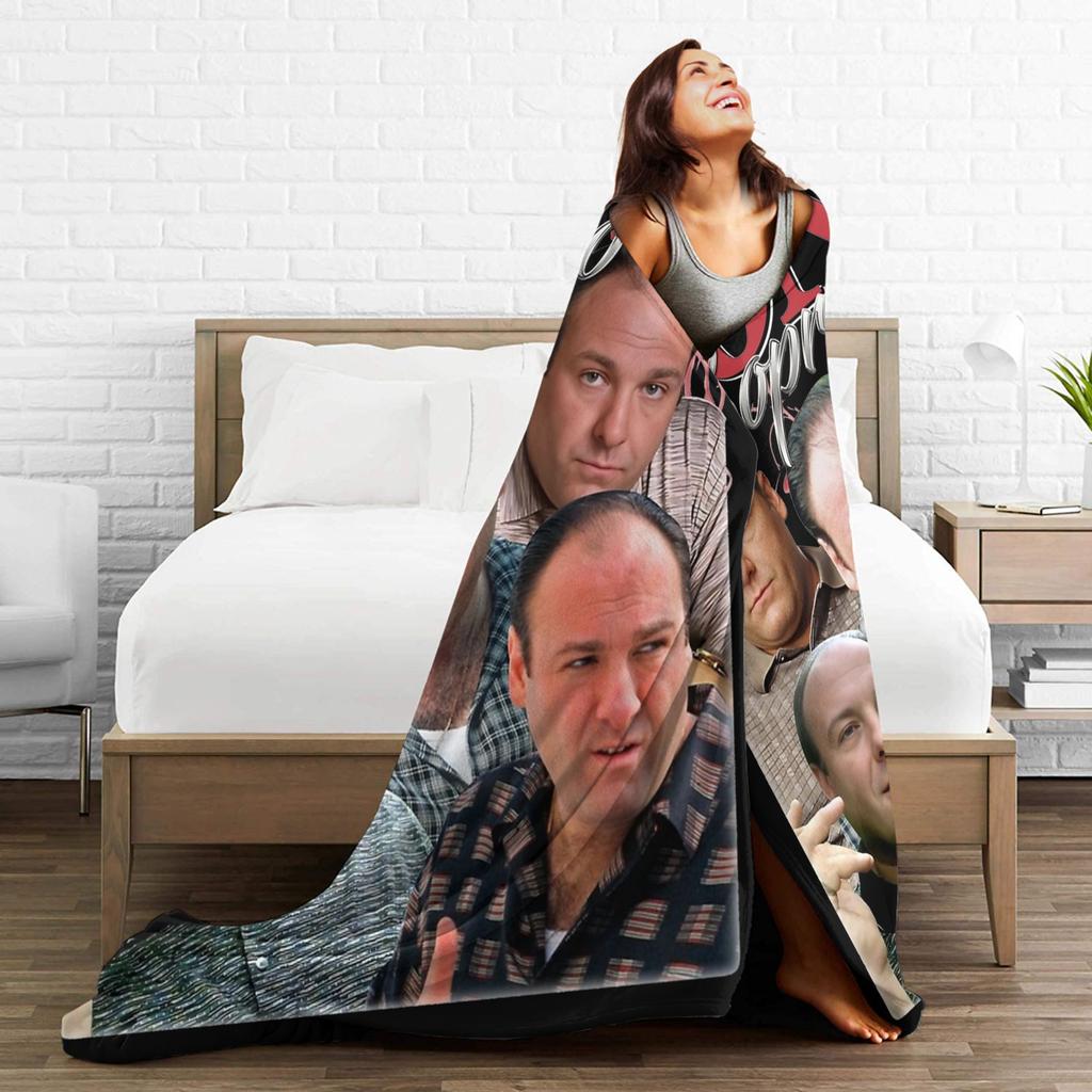 Coperta in pile Tony Soprano Invernale Portatile Ultra Morbida Coperte da letto Copriletto per auto