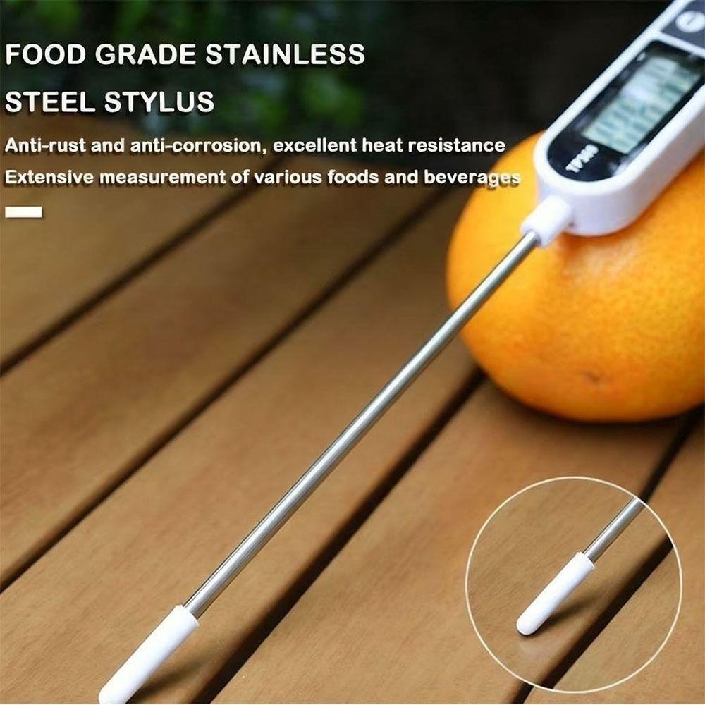 TP300 Probe Food Thermometer Electronic Display Accurate Digital Food Thermometer Stainless Steel Long Probe Food Probe Meat