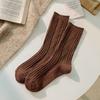 New Winter Warm Imitation Cashmere Socks Thicken Solid Color Mid-calf Socks Breathable Thermal Women Pile Socks