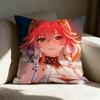 W-Wuthering W-Wavess Anime Pillow Case Pillowcase, Double-Sided Printed, Sofa Cushion, Bedroom Headboard Pillow