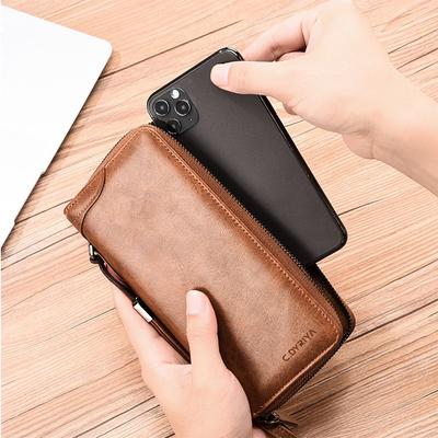 Fashion Purse Long Zipper Wallet Card Brand Coin Purse Business Clutch Bag Large Capacity ID Card Holder Business