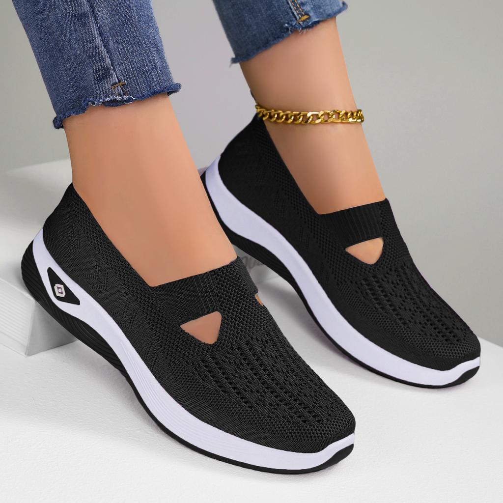 Fashion 2026 Women's Sneakers Breathable Slip On Walking Shoes Mesh Low Top Womens Vulcanized Shoes Soft Sole Lightweight Women Shoes