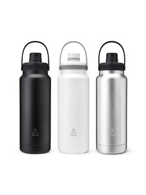 CARRY BOTTLE POLAR 970ml Stainless Steel Insulated Large Capacity Handle Tumbler Bottle 1L Stainless Steel Thermos 48 Hour Ice Preservation