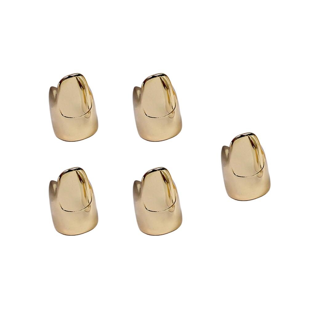 Packung mit 5 trendsetzenden Nagelringen Cosplay Nagelschmuck Legierungstextur Geeignet für Cosplay-Liebhaber und Partygänger