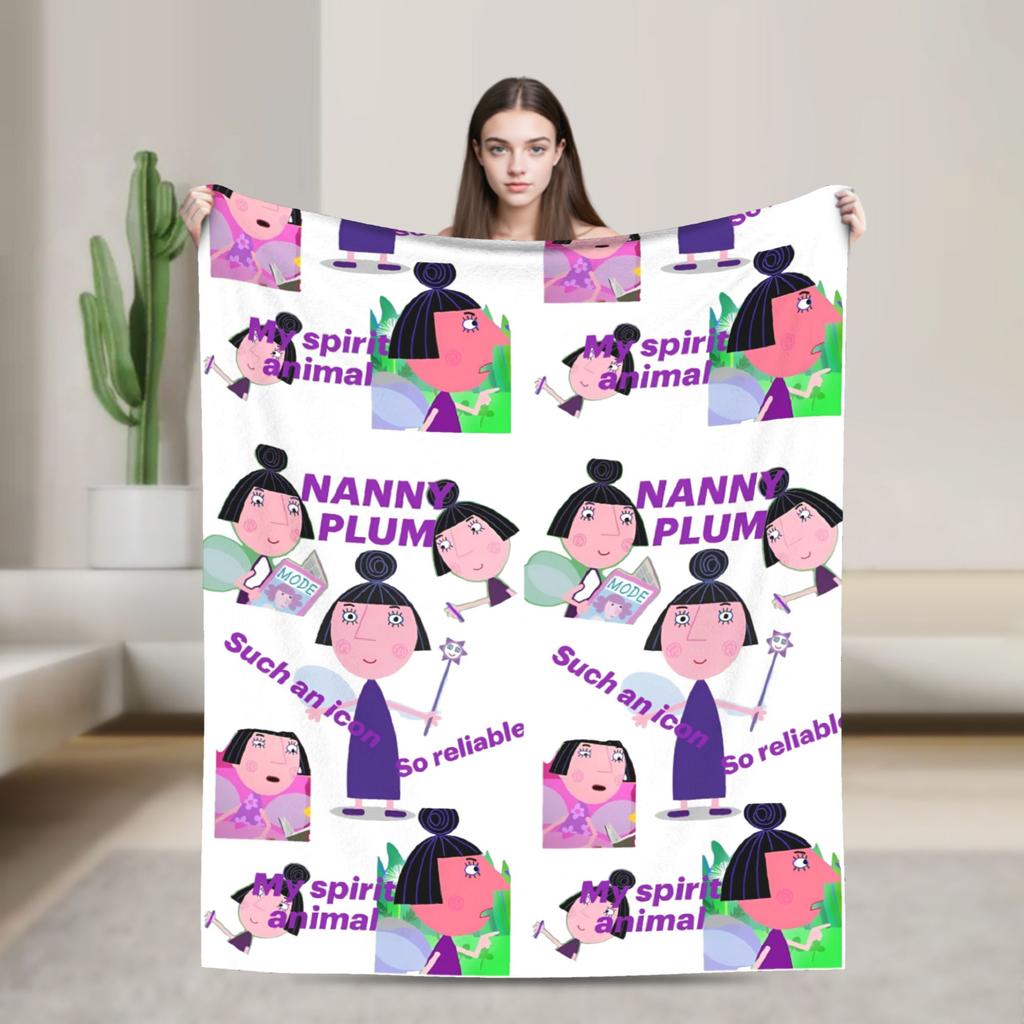 Ben And Holly'S Little Kingdom Blanket Plush Awesome Warm Throw Blanket For Bedspread Textile Decor