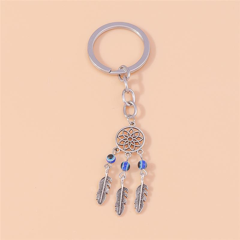 Cute Enamel Lucky Evil Eye Keychain Metal Keyring Pendant for Car Key Holder Women Girls Handbag Charms DIY Jewelry Gifts