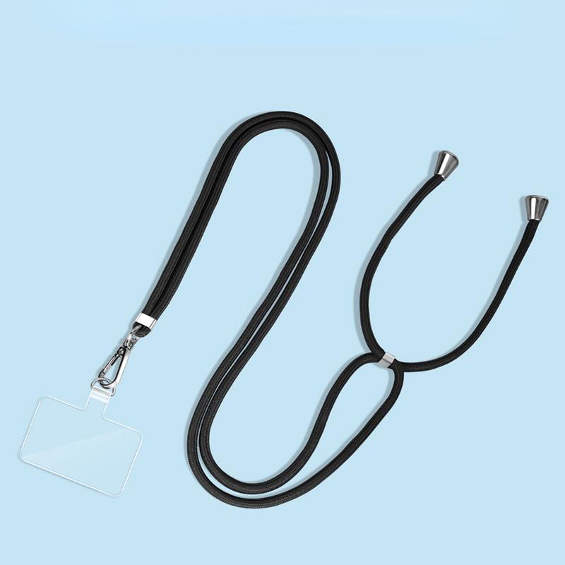 Universal Phone Lanyard Nylon Sports Strap Neck Rope Mobile Phone Strap Adjustable Anti-lost Lanyard Grip Neck Chain Accessories