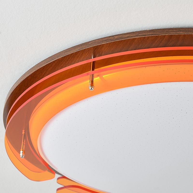 Deckenleuchte für chinesischen Stil Korridoreingang - Französisches Retro-Design in Teefarbe für Balkon oder Garderobe