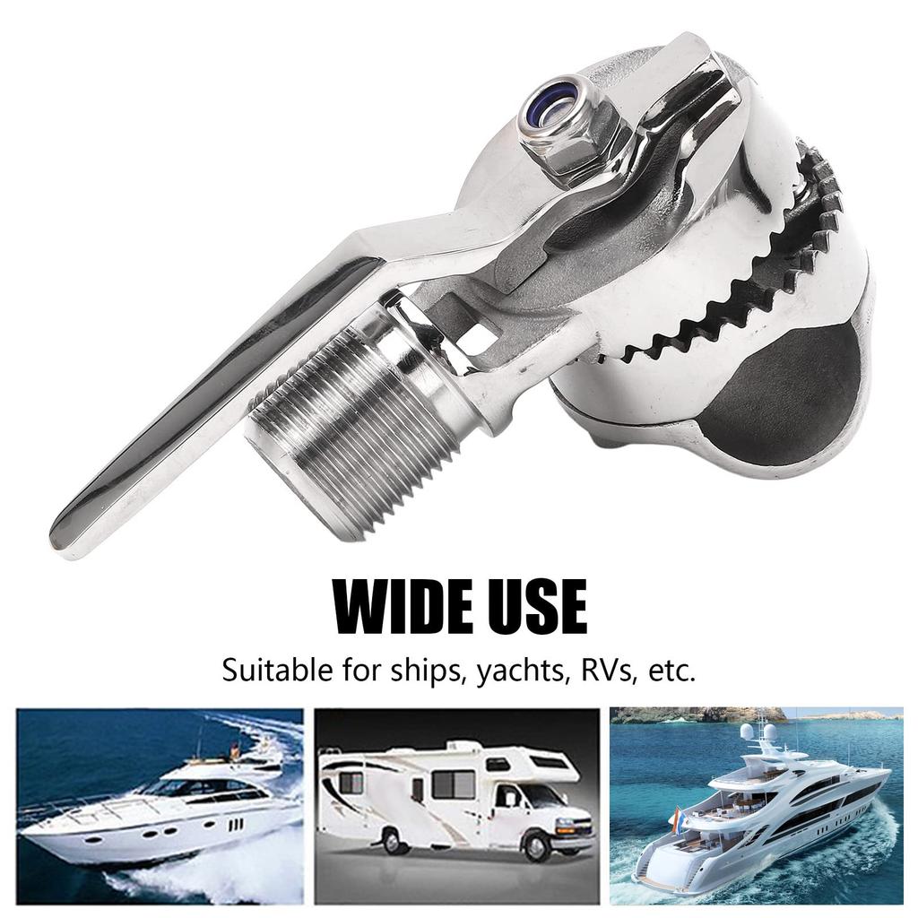 VHF Antenna Mount for Marine, 316 Stainless Steel Adjustable Rail