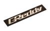 Trust GReddy Alumīnija Emblēma ar Divpusēju Līmlenti, Melna x Sudraba, Platums 2.4 x Augstums
