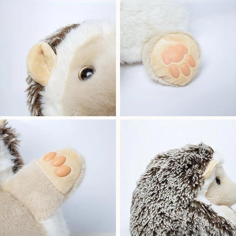 Soft Huggable Hedgehog Plush Ball Toy Stuffed Animal Doll 1Pcs for Kids Bedtime Companion Gift Home Decor