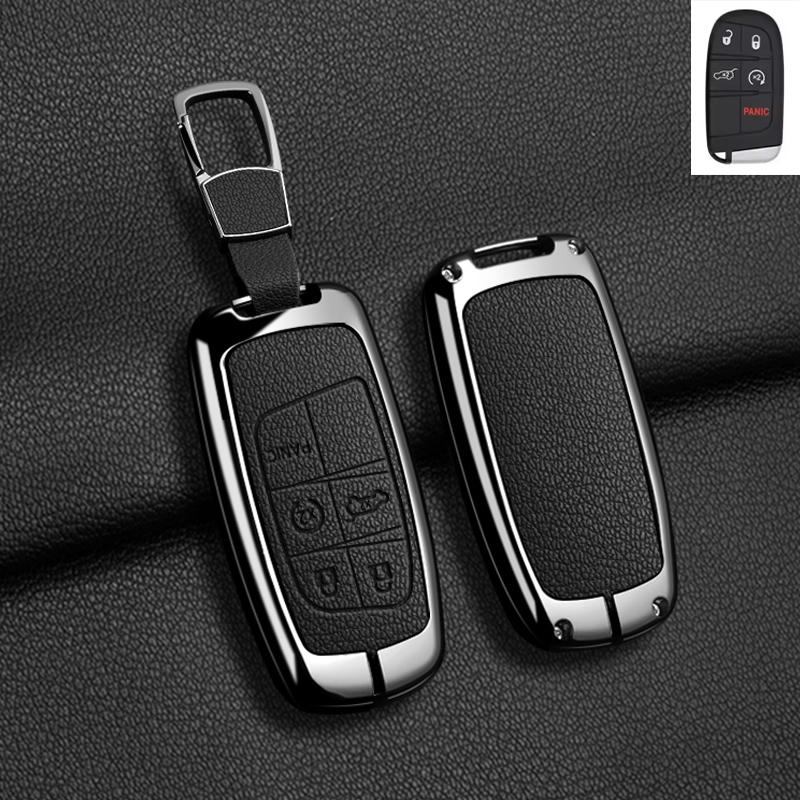 Metal Car Smart Key Case Cover Remote Control Protection Keyless Holder Fob Shell For Fiat Freemont Toro 500L 500X 2016-2018