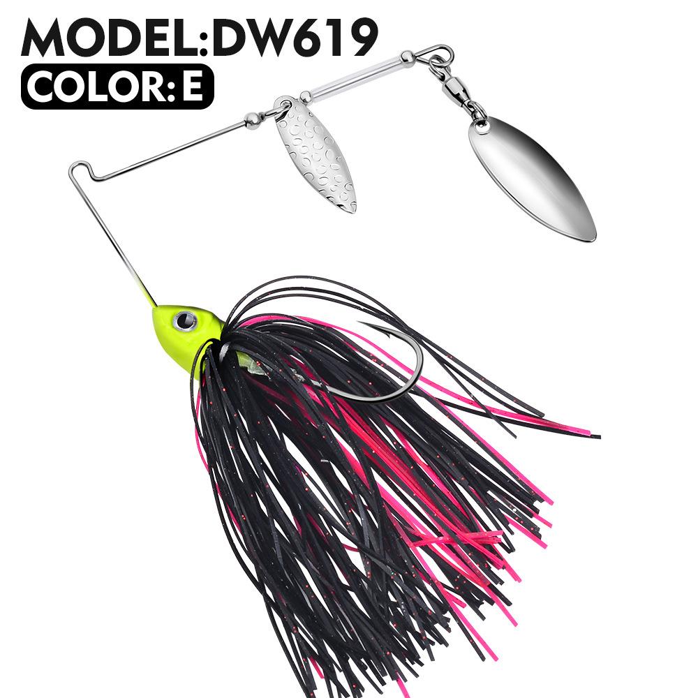 

10G 14G Bearded Lao Lu Ya Bait Spinnerbaits с кисточкой Glitter Anti Hanging Bottom Biomimetic False Bait 10g