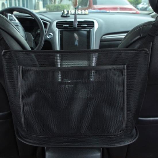 Black Car Front Seat Ert Mesh Storage Bag Pocket Vehicle Interior Accessories